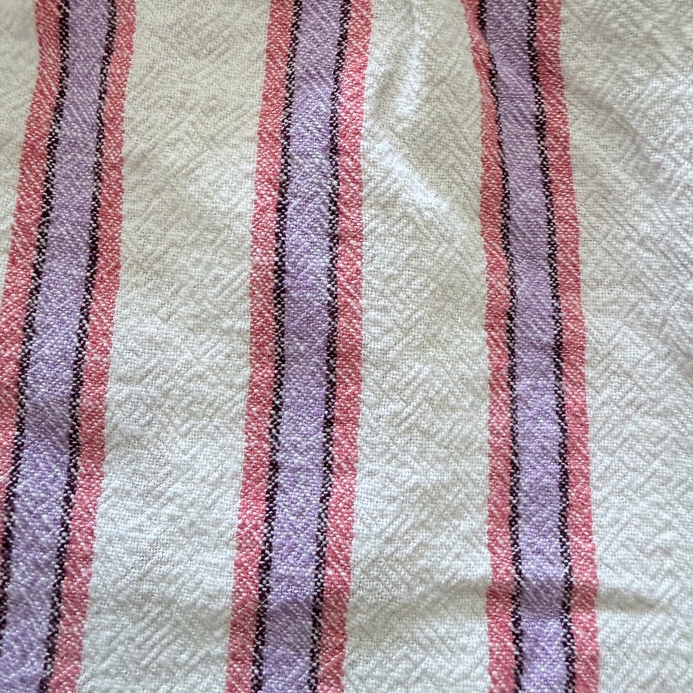 GAP Kids girls Pink and Purple Striped soft linen like shorts - Picture 5 of 5